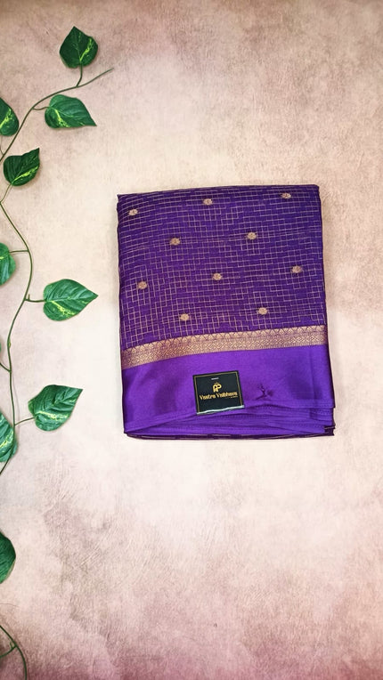 Chiniya Silk with Satin Border Saree