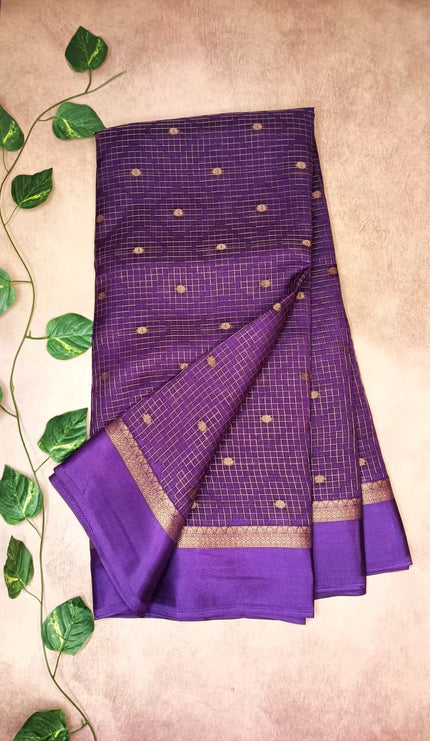 Chiniya Silk with Satin Border Saree