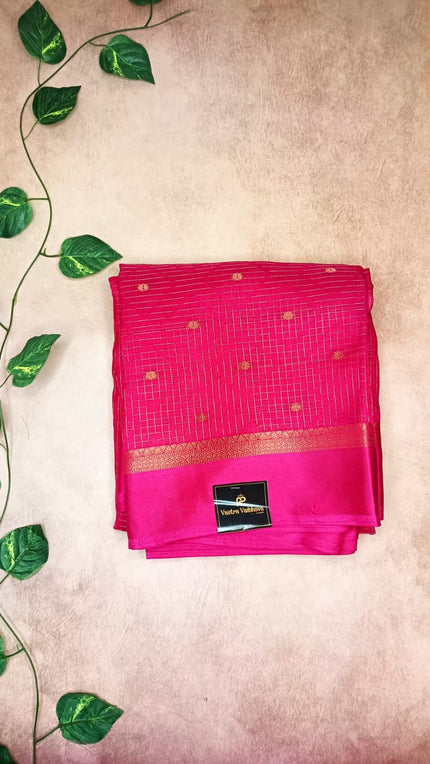 Chiniya Silk with Satin Border Saree