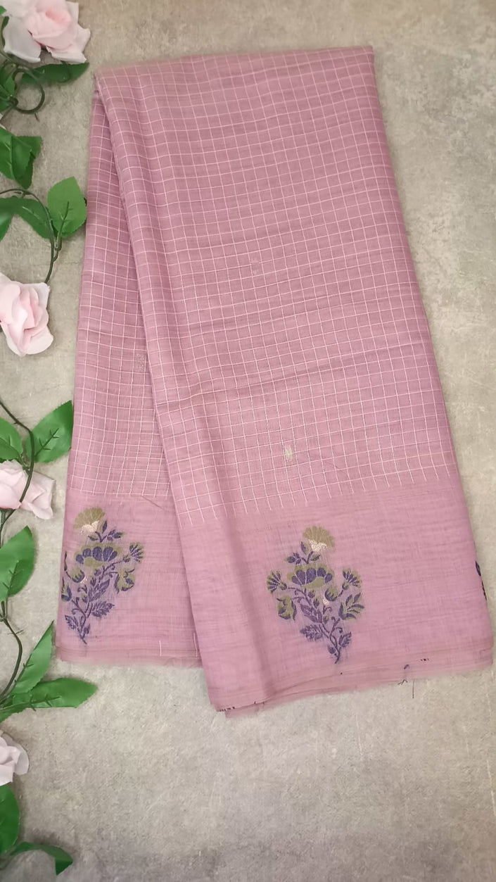 Cotton Checks with Embroidery