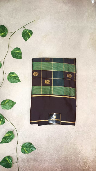 Premium Checks Palam Butta Kanchi Silk Saree