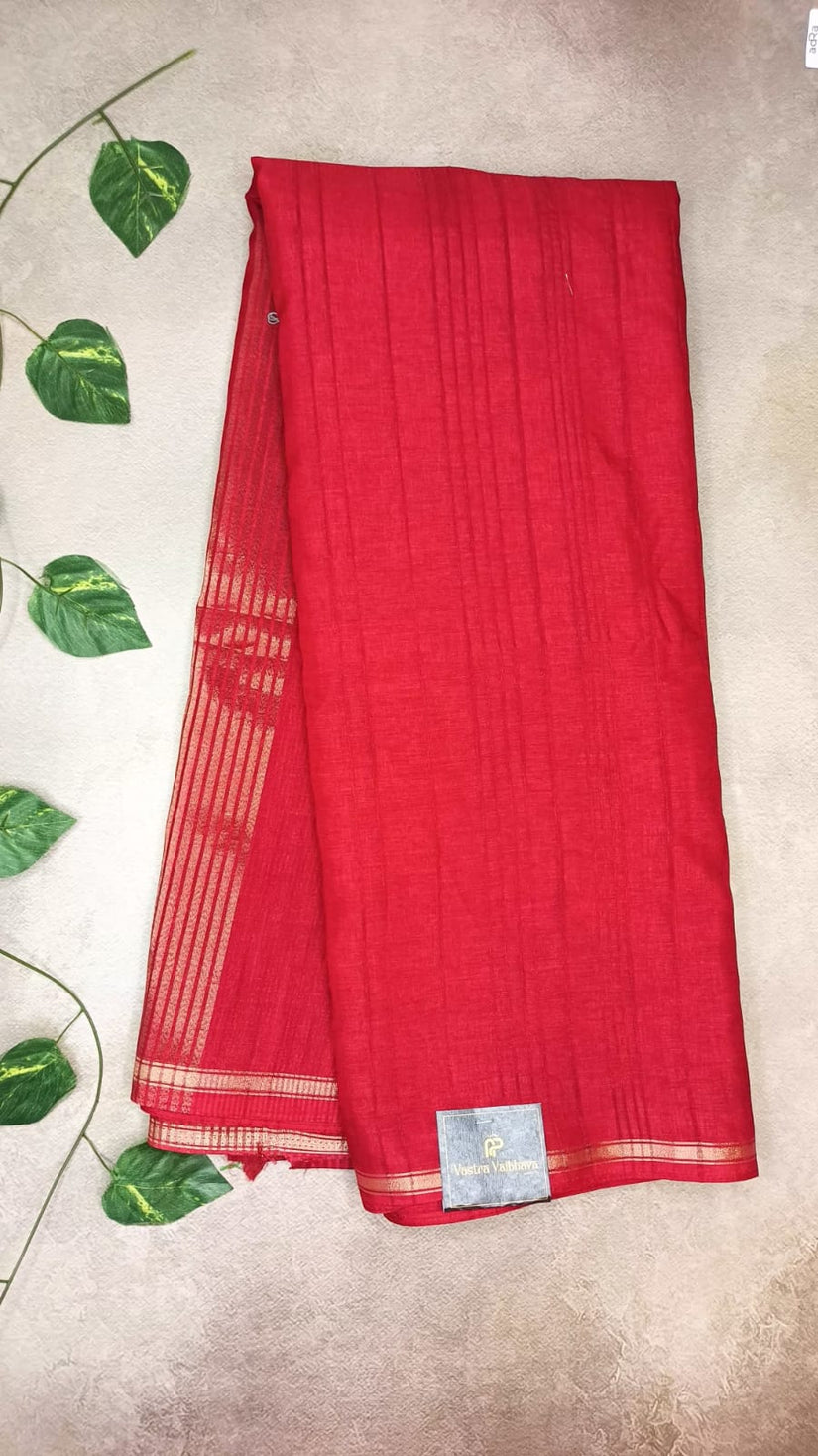 PREMIUM SEMI RAW SILK SAREE