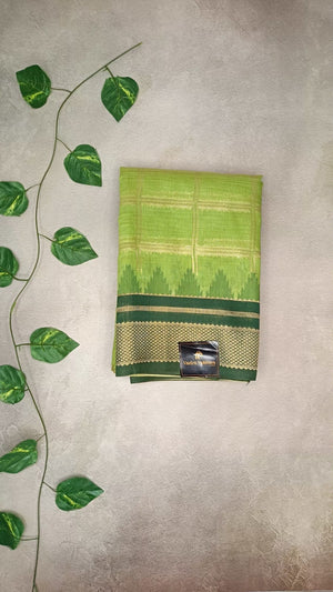 Semi Silk Cotton Checks Saree