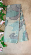 Tussar Silk Digital Print Saree