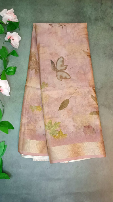 Crush Tissue Digital Print Saree