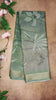 Crushe Tissue Digital Printed Saree - Sea Green