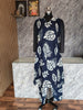 Cotton floral print A line Kurta BLUE CO-ORD SET