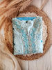 Skyblue beads and Embroidery work