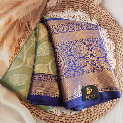 Semi Kanchipuram Tissue Silk Saree Premium
