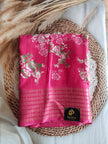 Flower Printed Dola Silk Sarees