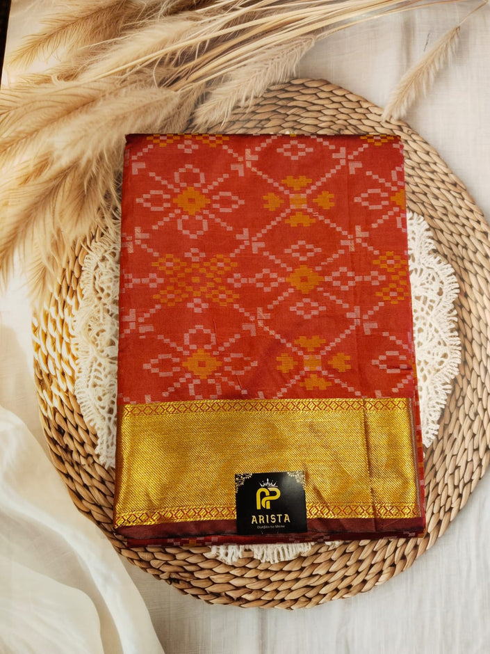 Semi Patola Soft silk Sarees