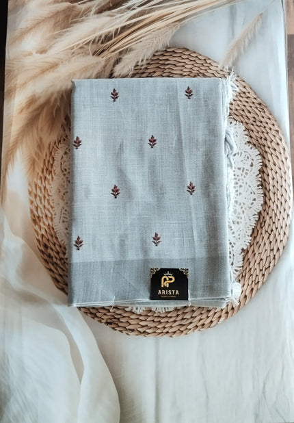Linen Butta sarees