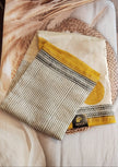 Off White Pure Chanderi Silk Saree