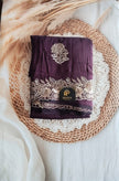 Vichitra Silk Saree with Stone work/Wine
