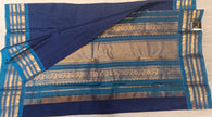 Pure Gadwal Silk Saree- Navy Blue