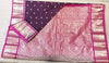 Pure Gadwal Seco Big Border Saree –  Rich purple