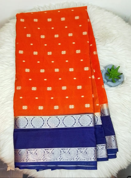 Semi Crepe Silk Saree – SMALL Butta Motifs