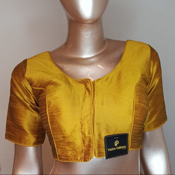 Raw Silk Plain Blouse