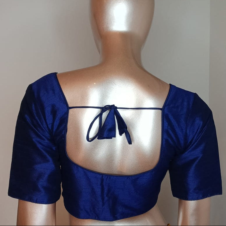 Raw Silk Plain Blouse