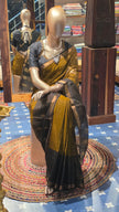 Elegant pure cotton  Silk Saree with Gold Motifs
