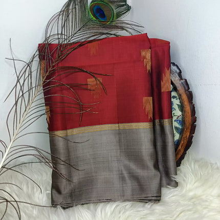 Pure Soft Silk Saree - Maroon