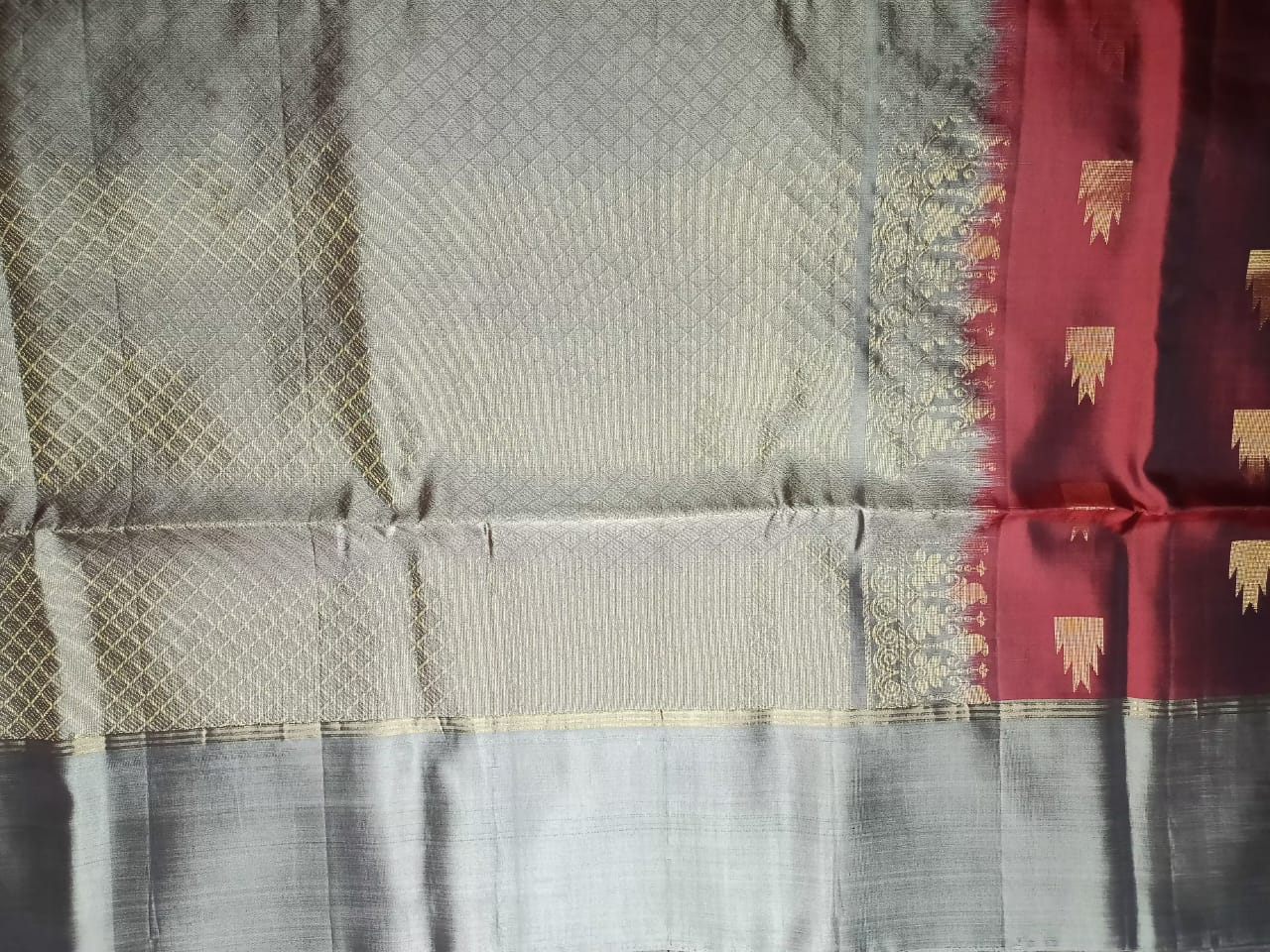 Pure Soft Silk Saree - Maroon