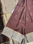 Pure Soft Silk Saree- Chocolate Brown