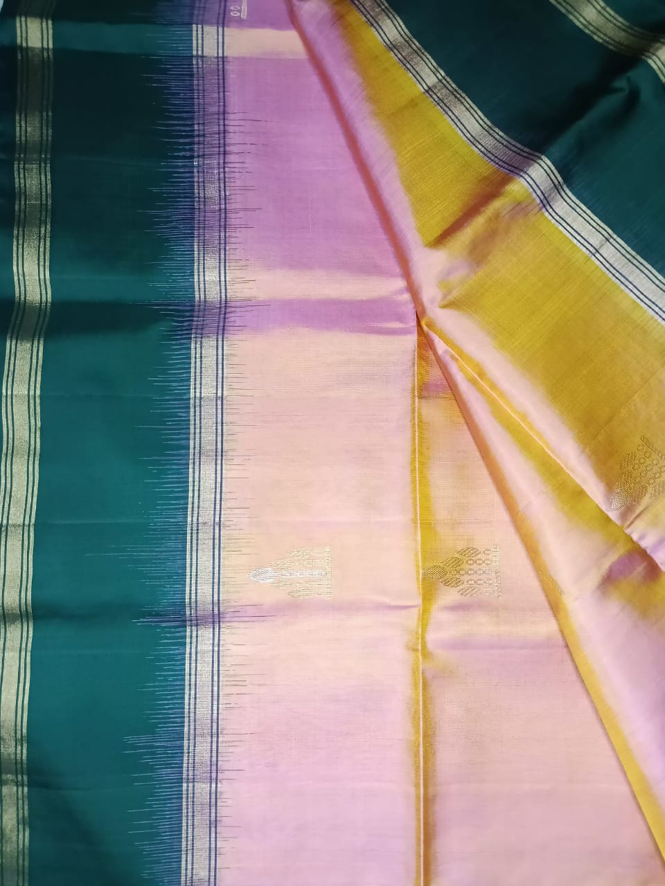 Pure Soft Silk Saree- Peach