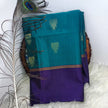 Pure Soft Silk Saree- Teal Green