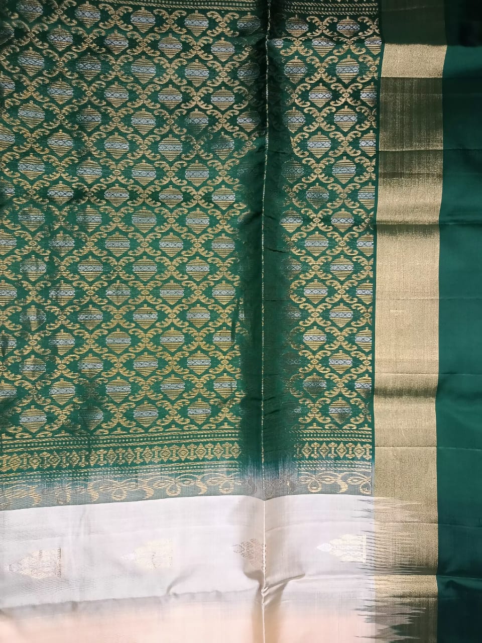 Pure Soft Silk Saree- Elegant Ivory