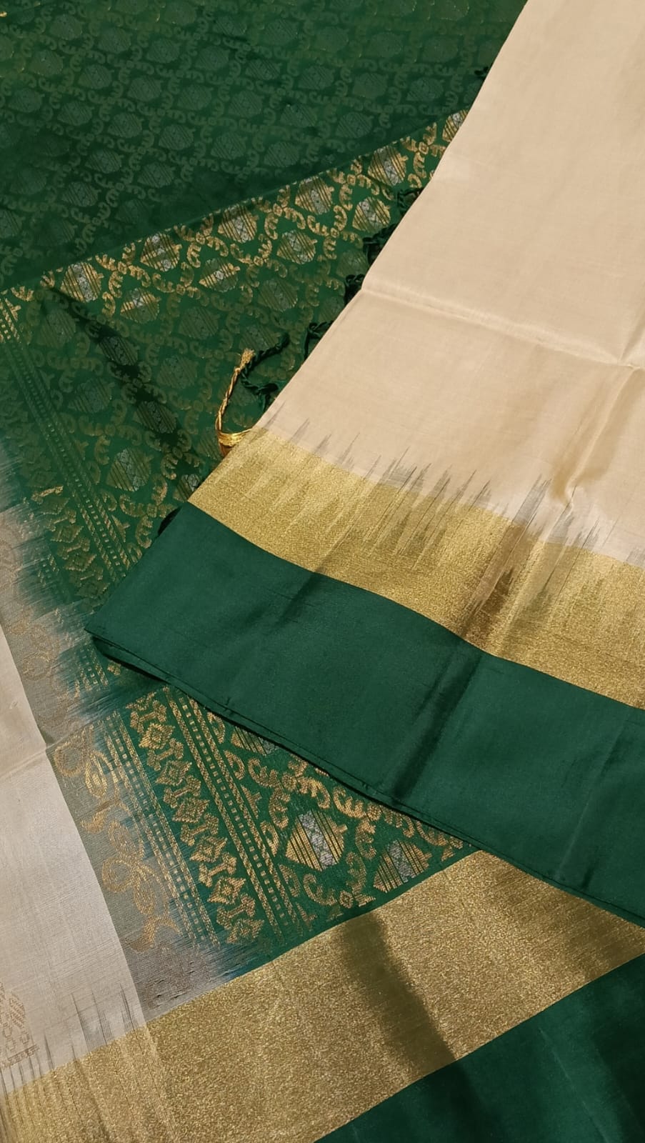 Pure Soft Silk Saree- Elegant Ivory