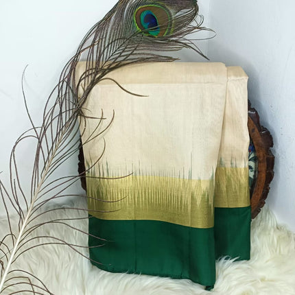 Pure Soft Silk Saree- Elegant Ivory