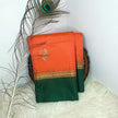 Pure Soft Silk Saree- Bright Orange