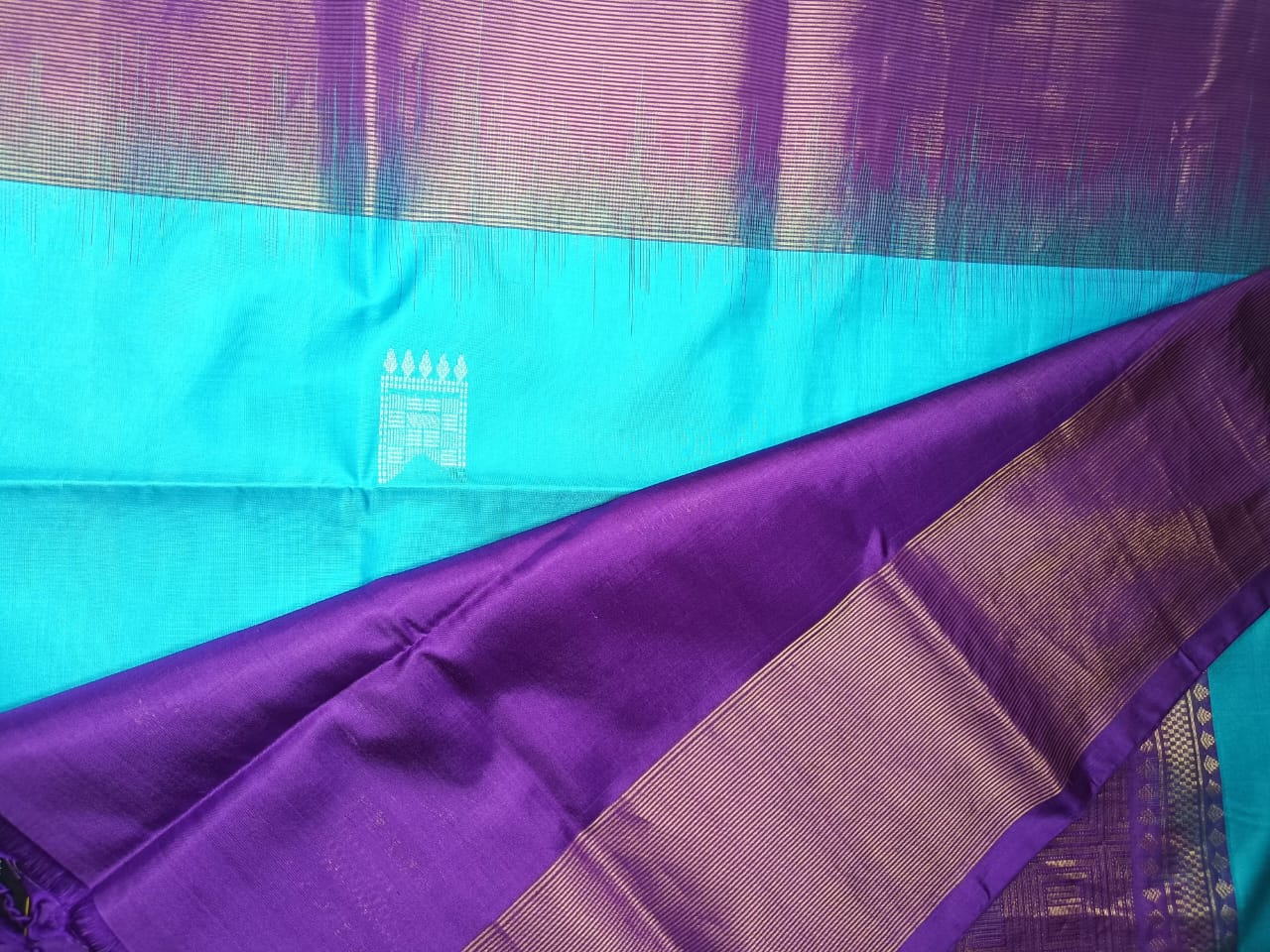 Pure Soft Silk Saree- Sky Blue