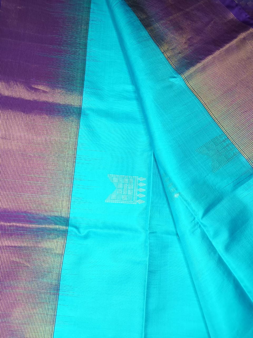 Pure Soft Silk Saree- Sky Blue