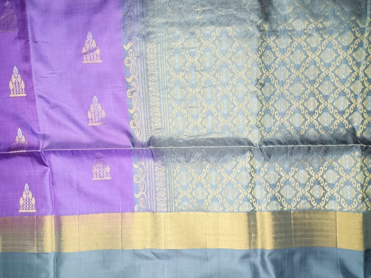 Pure Soft Silk Saree- Lavender