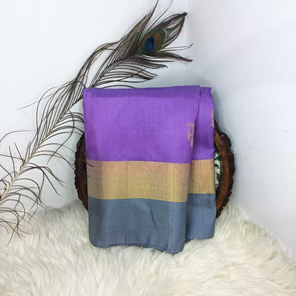 Pure Soft Silk Saree- Lavender