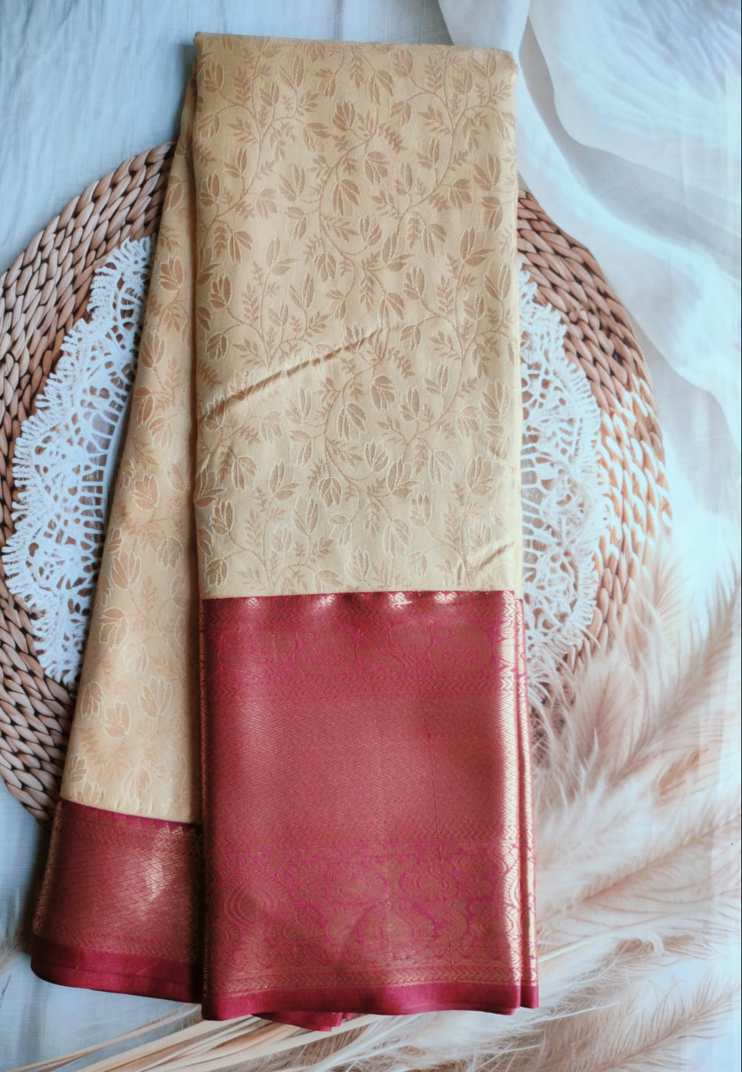 Semi Kanchipuram Kadyal Silk Saree Premium