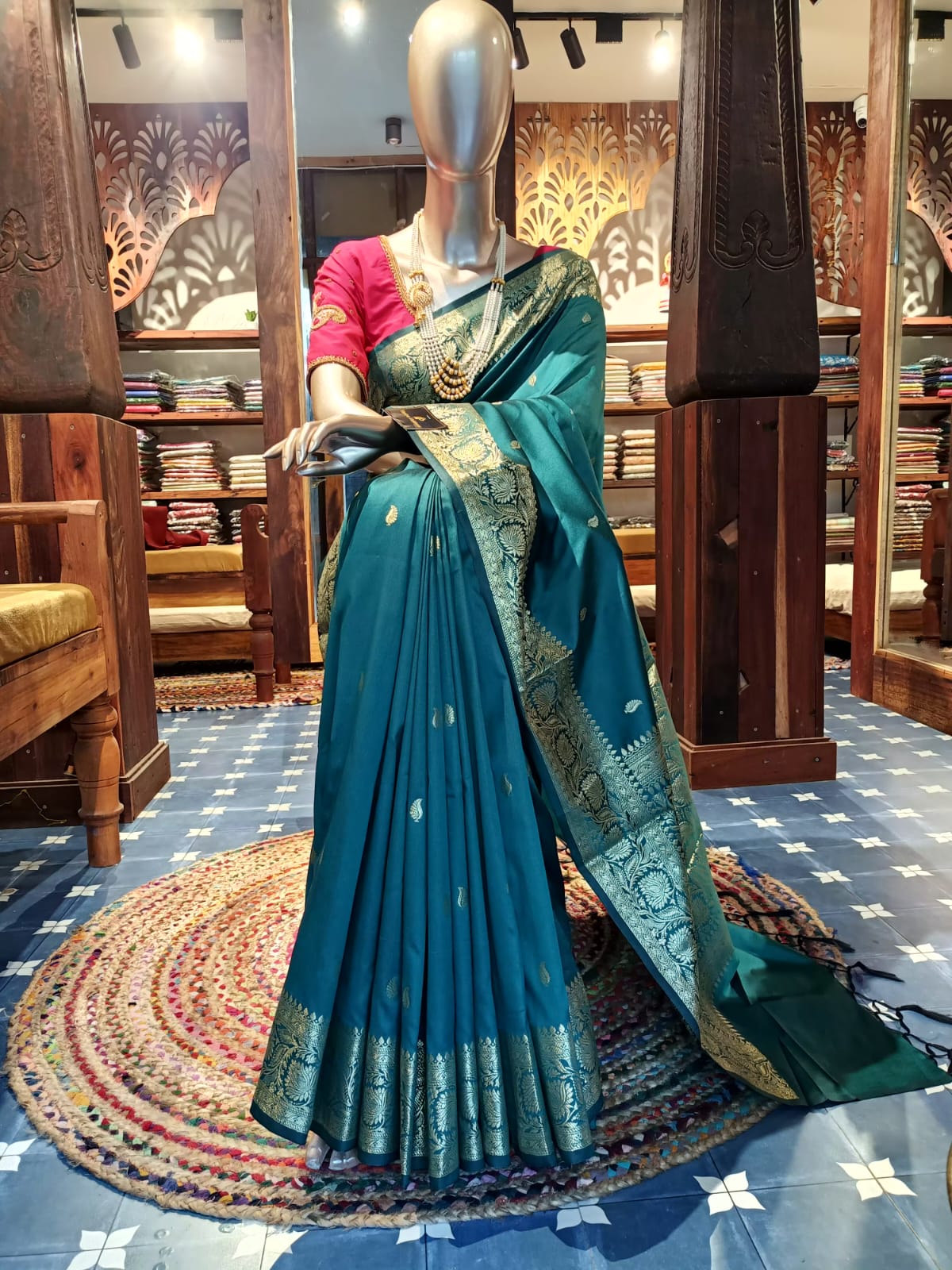 Semi Banarasi Katan Silk Saree