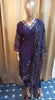 Straight Cut 3-Piece Suit with Pearl Beads & Animal Print Detailing