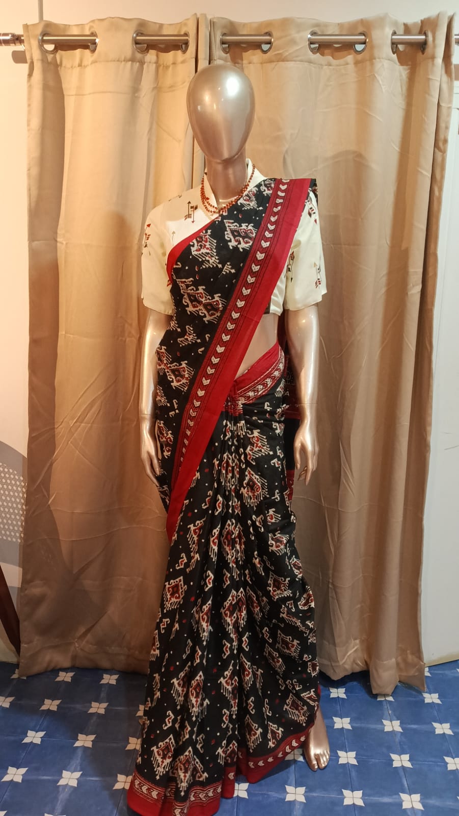 Semi Cotton Bagur Printed Saree