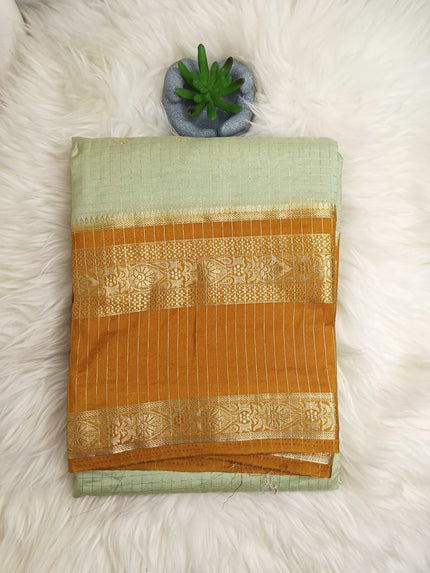 Georgette Checks Pattern Saree