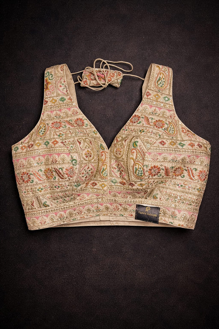 Hand-Embroidered Designer Blouse