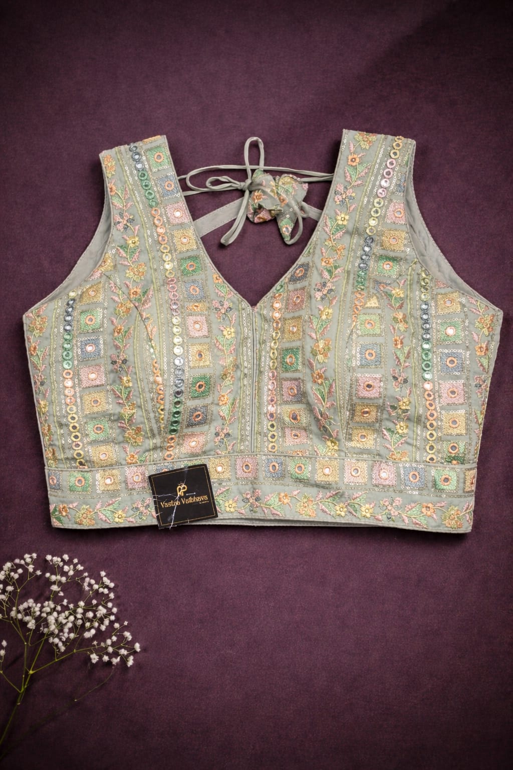 Hand-Embroidered Designer Blouse