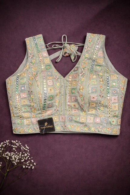 Hand-Embroidered Designer Blouse