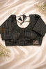 Striped   Blouse- BLACK
