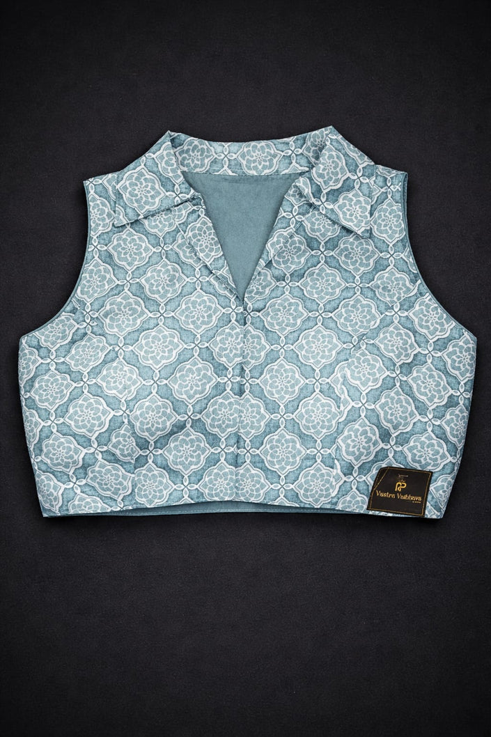 Kalamkari Printed Collar Blouse