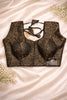 Black & Gold Brocade Blouse