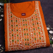 ORANGE COLOUR SHIMMER SILK 3PCS SETS