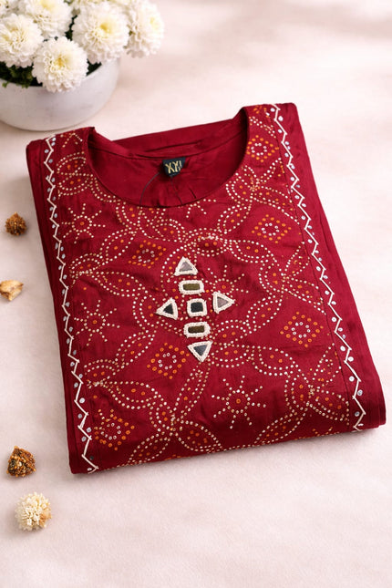 RED COLOUR GAJI SILK 3PCS SET